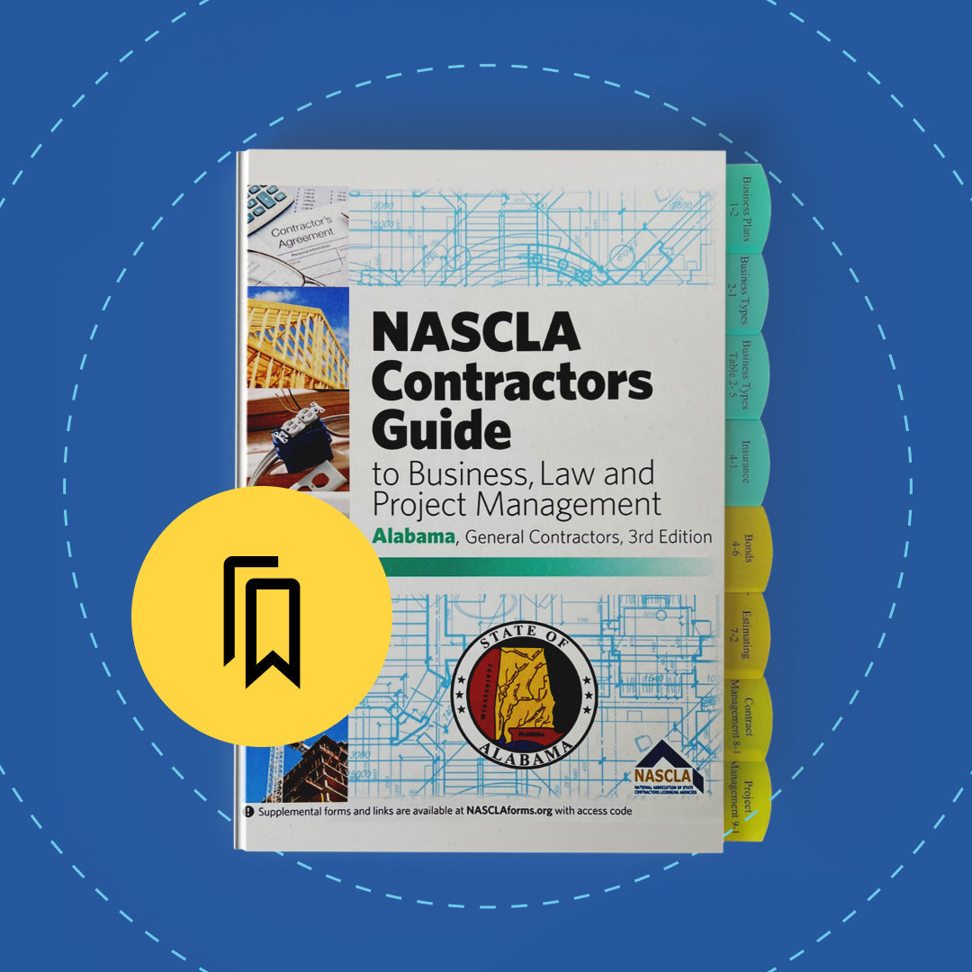 Alabama General Contractor - Business Law Exam Tabbed and Highlighted Book