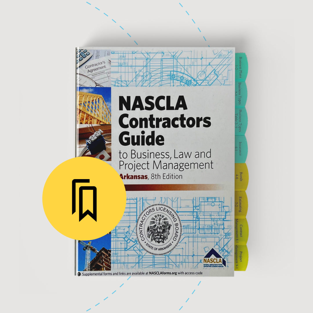 Arkansas Contractor Business and Law Exam Tabbed and Highlighted Book