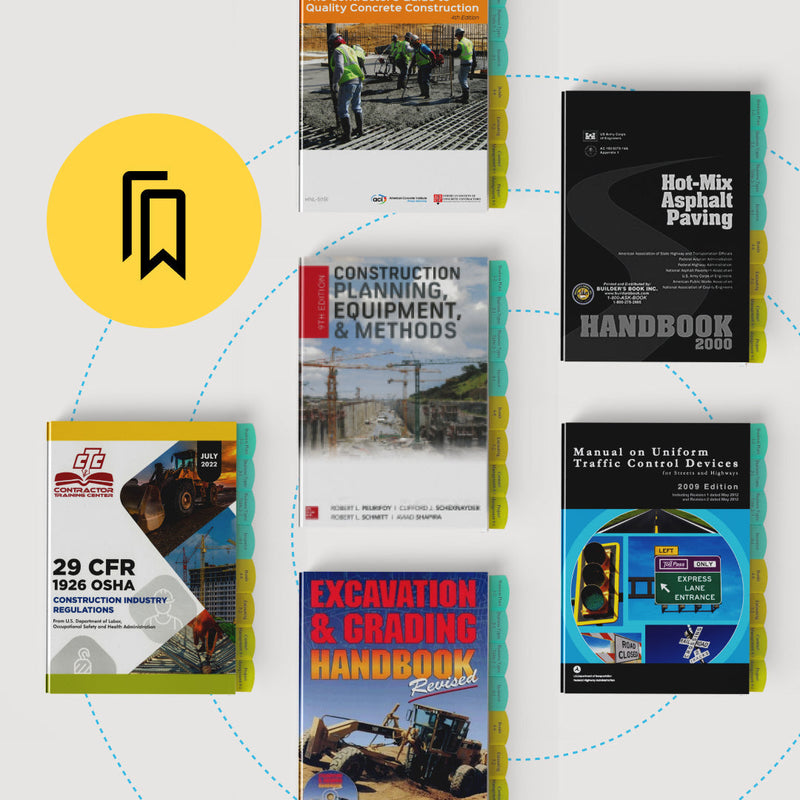 Arizona Asphalt Paving Exams Tabbed and Highlighted Book Bundle