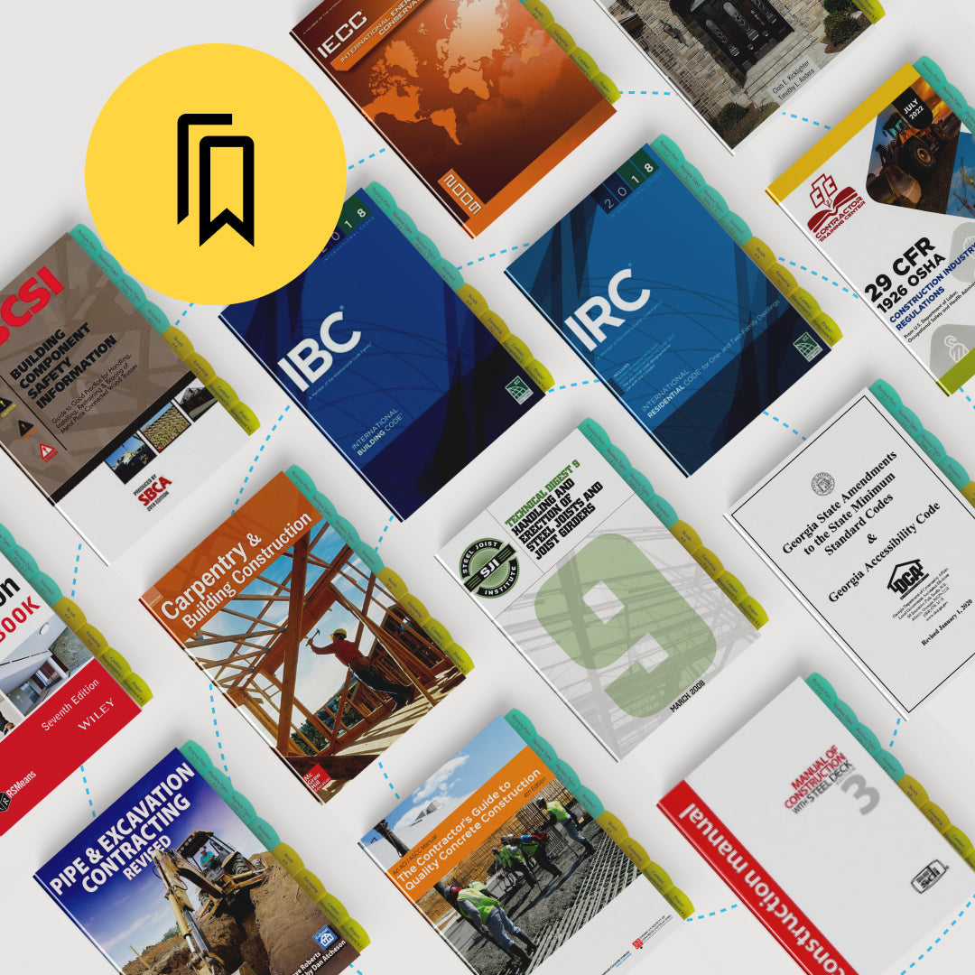 USED Georgia Residential Light Commercial Exam Tabbed and Highlighted Book Bundle