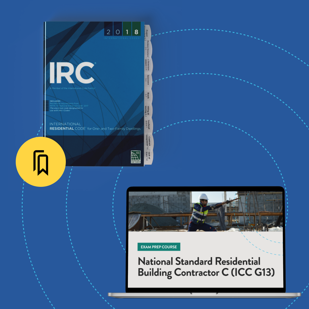 National Standard Residential Building Contractor (ICC G13) Exam Prep Package