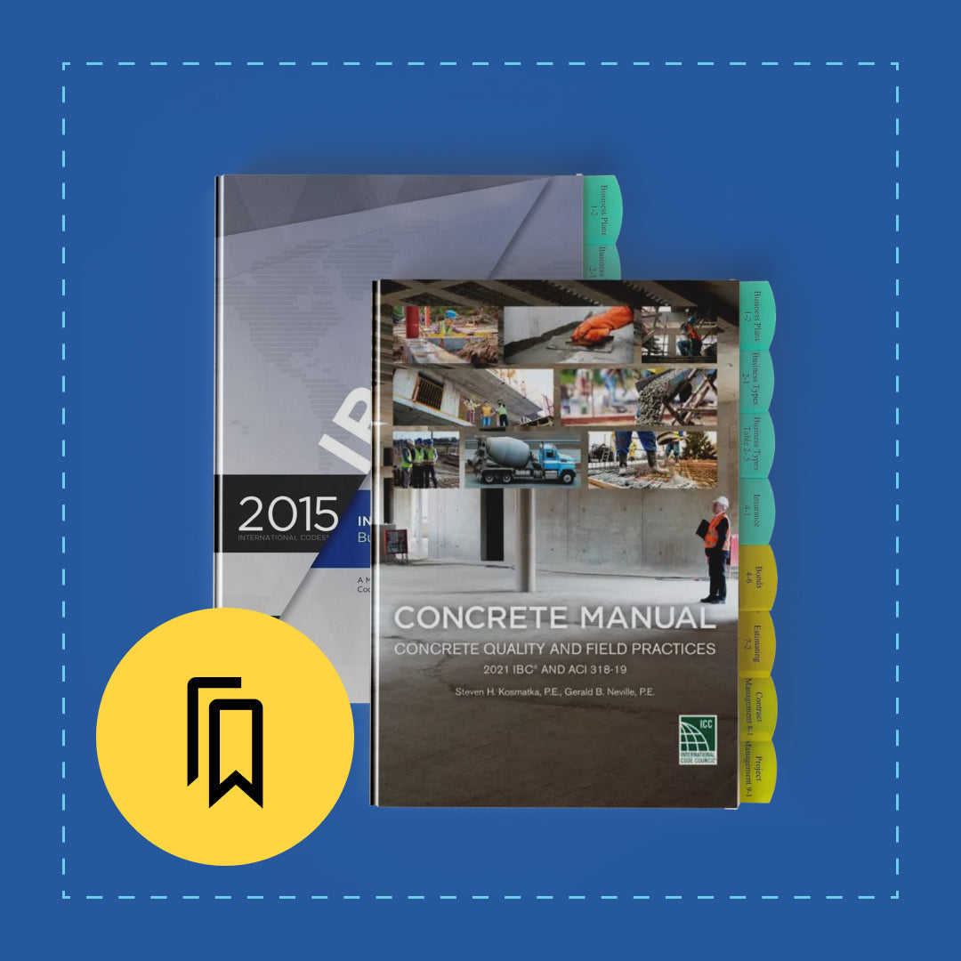 Kansas Standard General Building Contractor A (ICC 550) Exam Tabbed and Highlighted Book Bundle