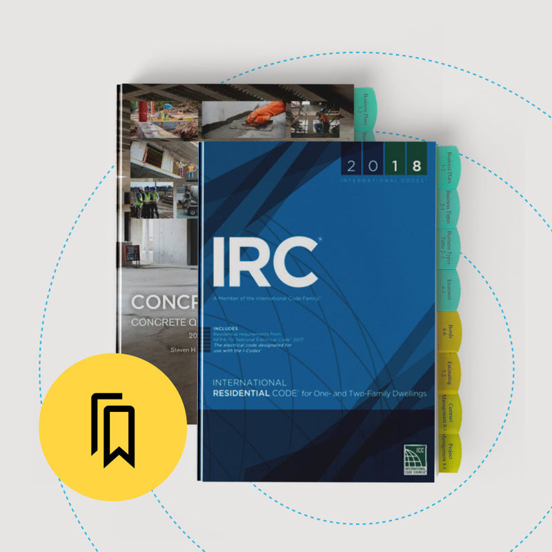 Kansas Standard Residential Building Contractor C (ICC KGC) Exam Tabbed and Highlighted Book Bundle