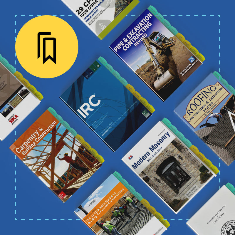 Mississippi Residential Builder Exam Tabbed and Highlighted Book Bundle