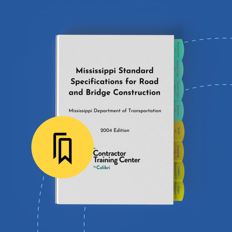 Tabbed and Highlighted Mississippi Standard Specifications for Road and Bridge Construction