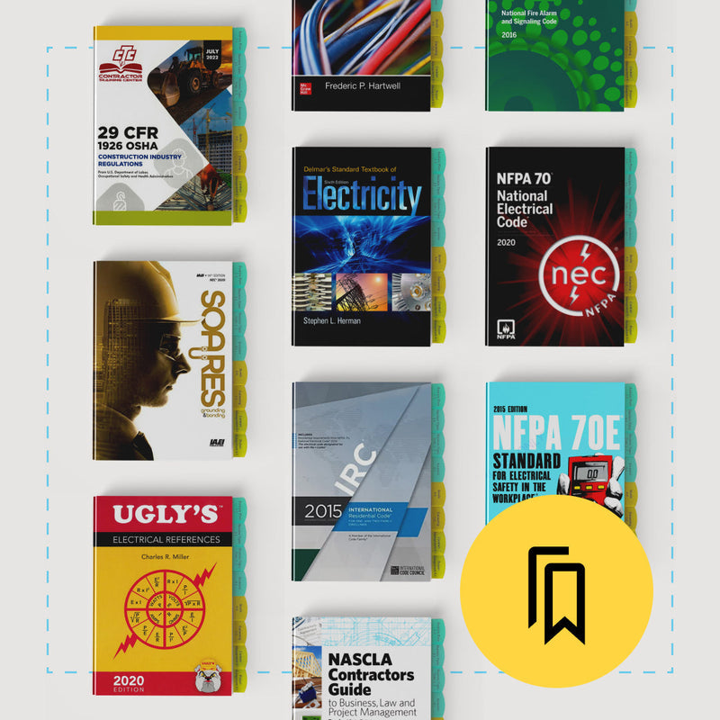 NASCLA Exam for Residential Electrical Contractors Tabbed and Highlighted Book Bundle