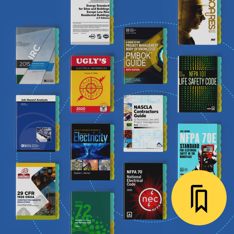 NASCLA Accredited Exam for Electrical Contractors Tabbed and Highlighted Book Bundle