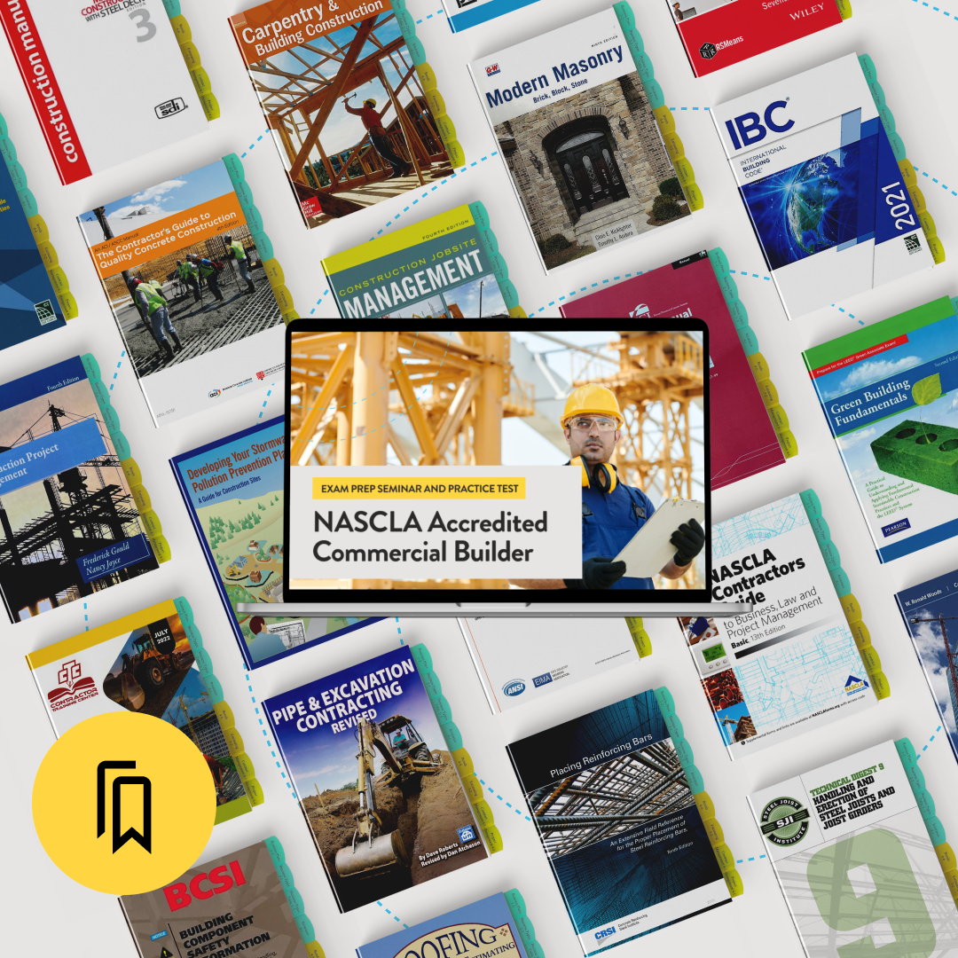 NASCLA Commercial Builder Pro Exam Prep Package