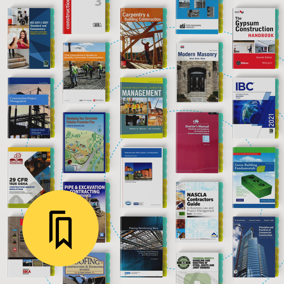 National NASCLA Commercial Builder Exam Tabbed and Highlighted Book Set