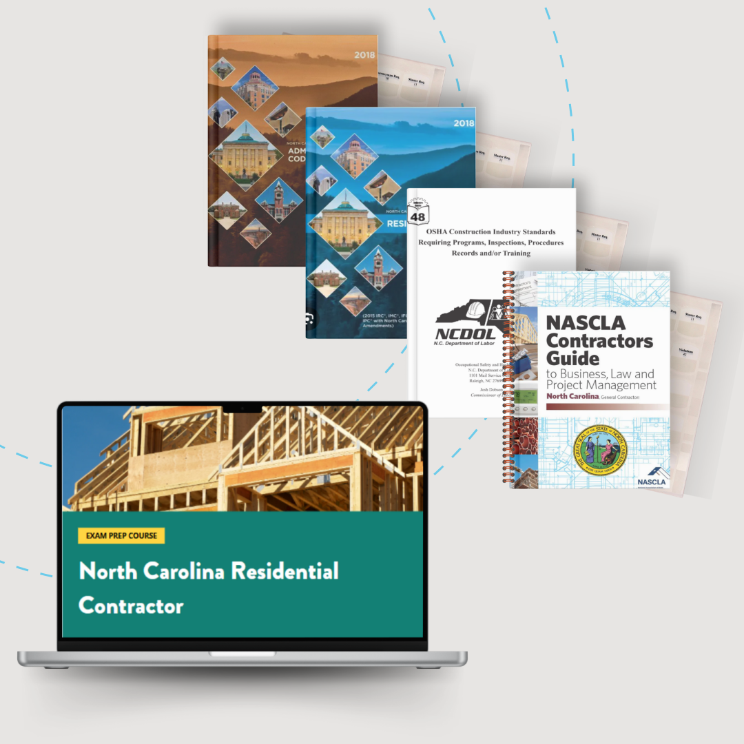 Online Package: North Carolina Residential Contractor Exam