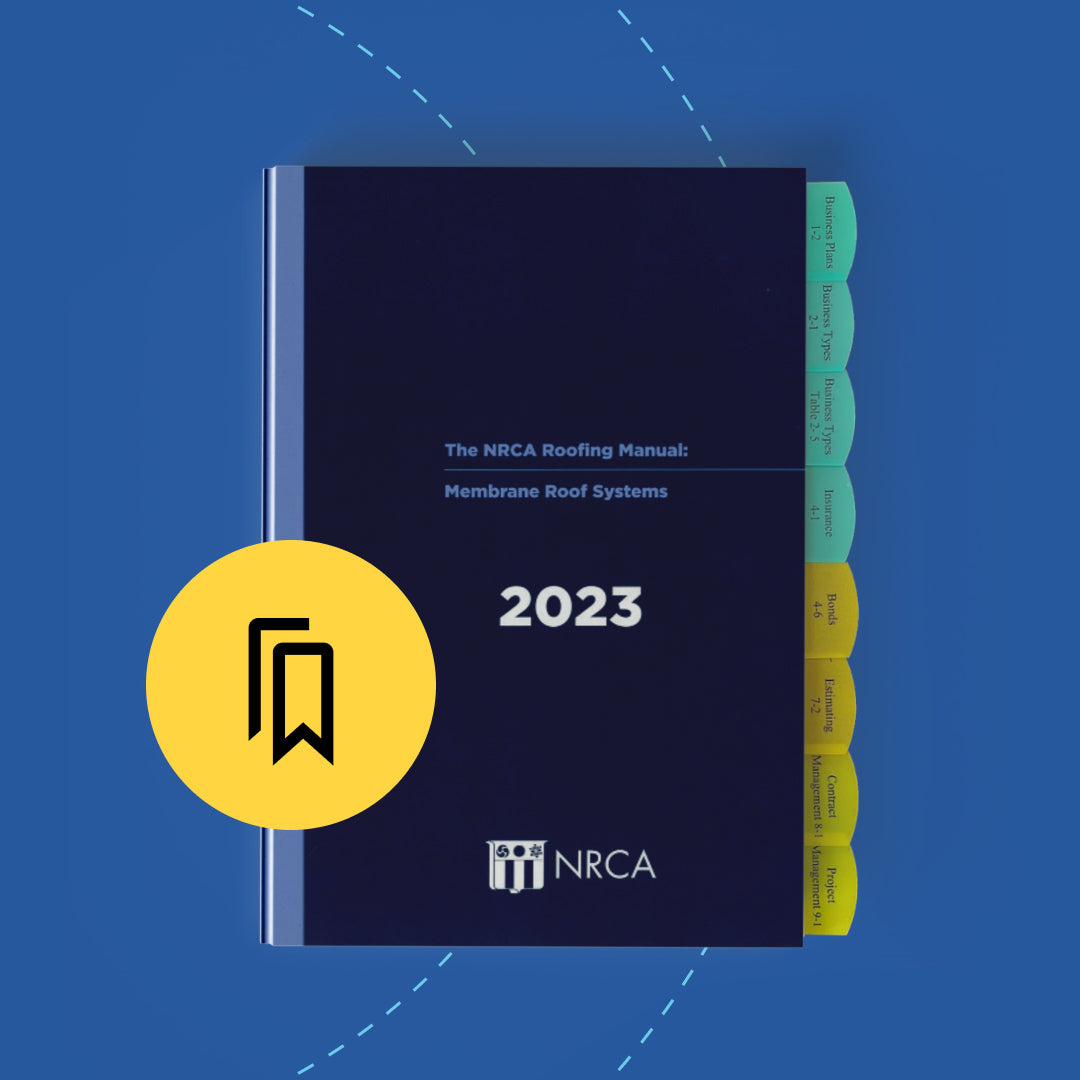 NRCA Membrane Roof Systems Tabbed and Highlighted Book