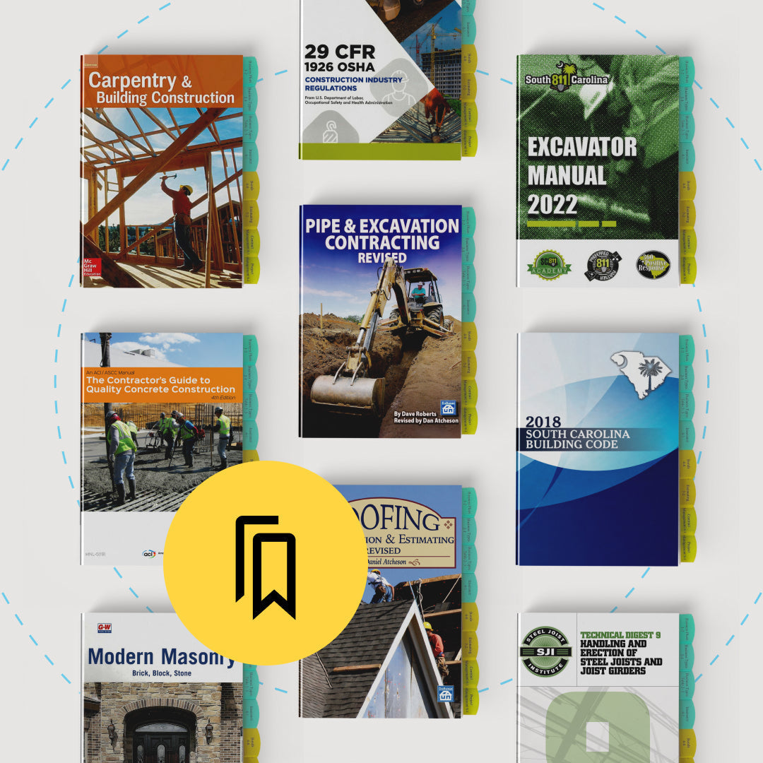 South Carolina Limited Builder Exam Tabbed and Highlighted Book Bundle