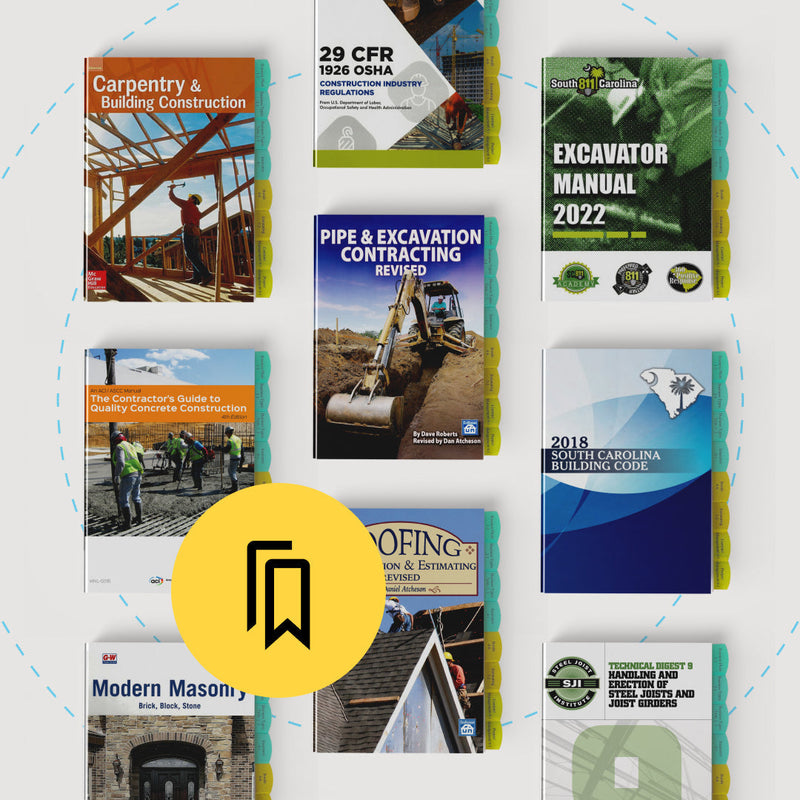 South Carolina Limited Builder Exam Tabbed and Highlighted Book Bundle