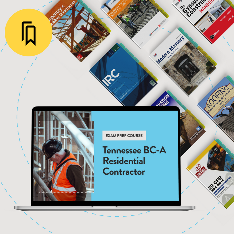 Full-Service Package: Tennessee BC-A Residential Contractor Exam Prep
