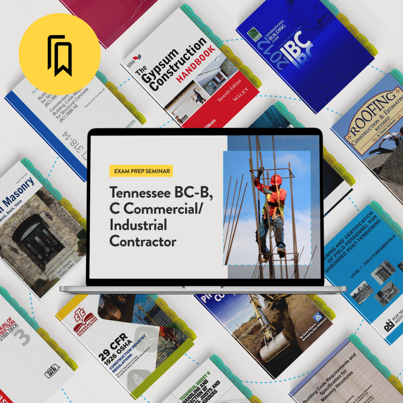 Tennessee BC-B, C Commercial/Industrial Contractor Exam Prep Package