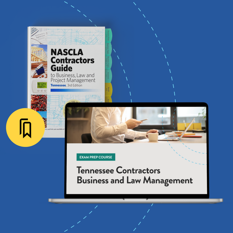 Tennessee Contractors Business and Law Management Exam Prep Package