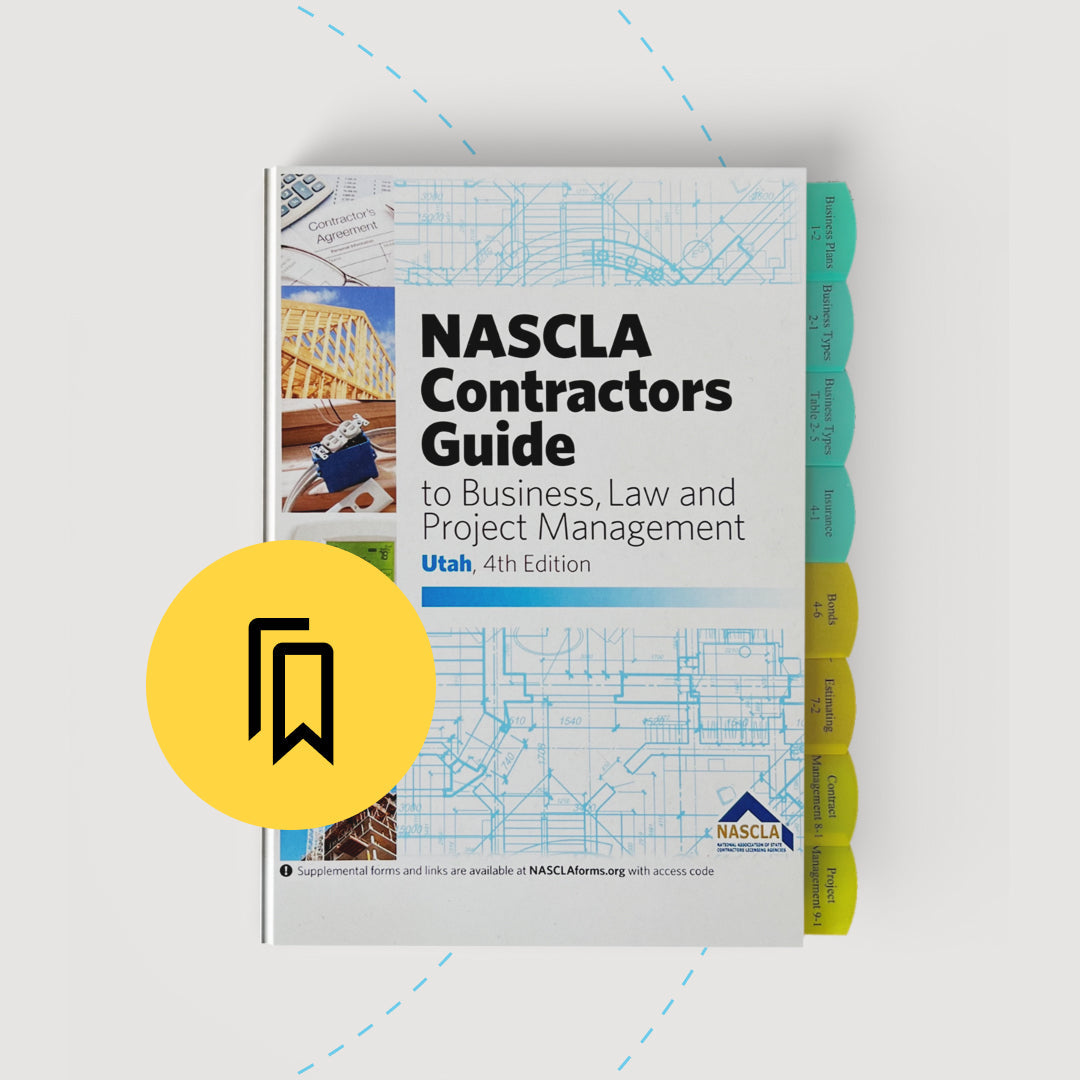 Utah Contractors Business and Law Exam Tabbed and Highlighted Book