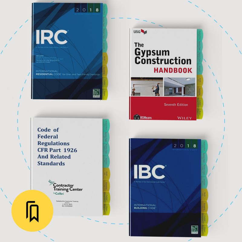 Virginia Drywall Contracting (DRY) Exam Tabbed and Highlighted Book Bundle