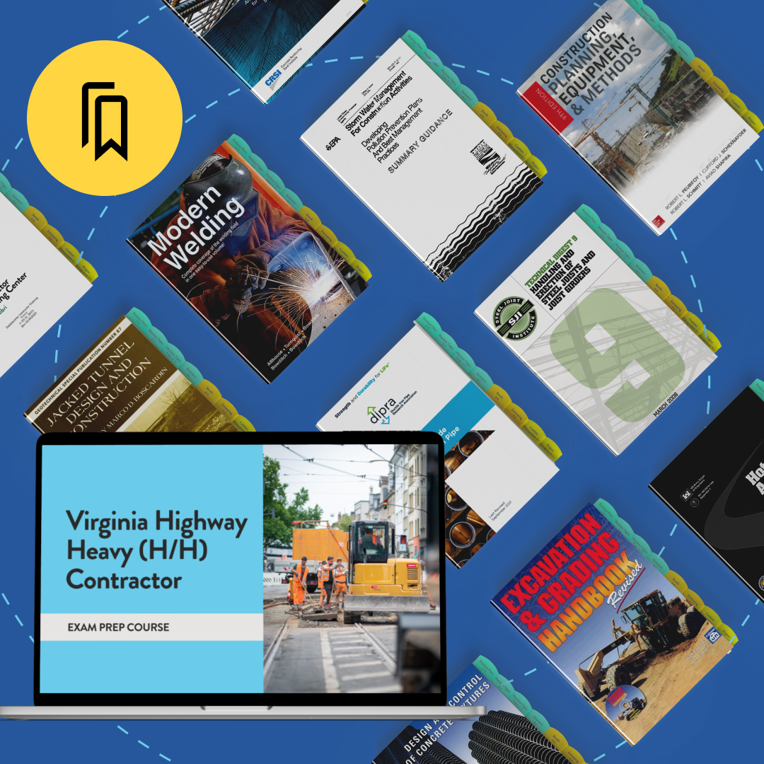 Virginia Highway Heavy (H/H) Contractor Exam Prep Package