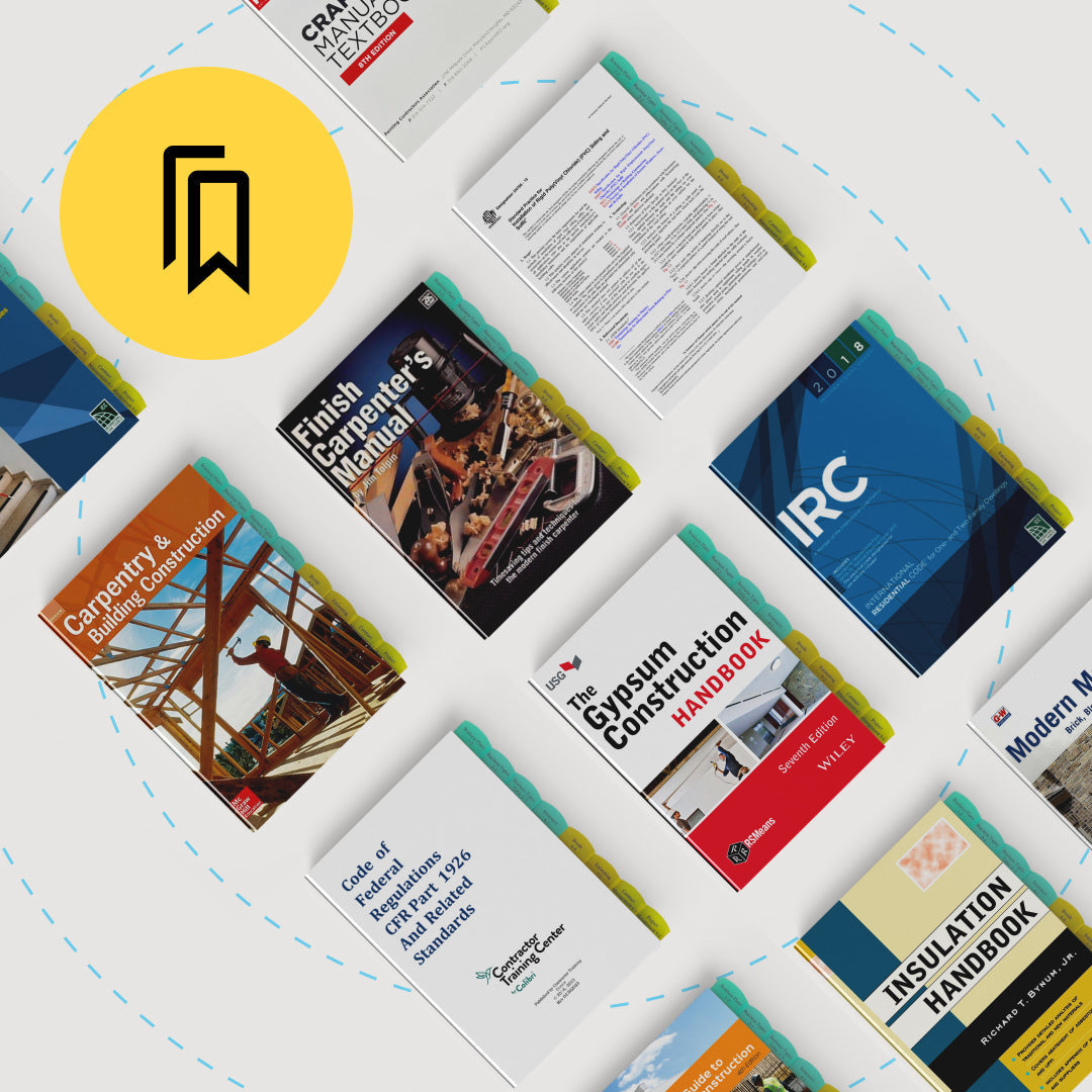 Virginia Home Improvement Contractor (HIC) Exam Tabbed and Highlighted Book Bundle