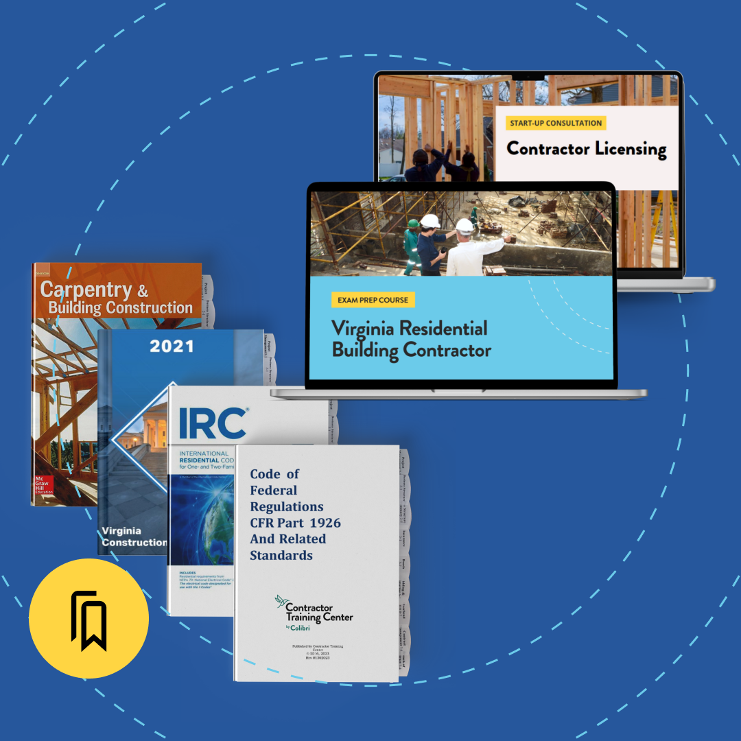 Full-Service Package: Virginia Residential Building Contractor (RBC) Exam Prep