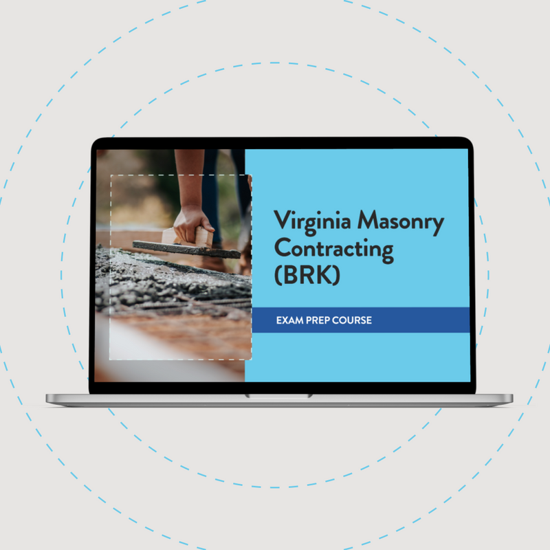 Virginia Masonry Contracting (BRK) Exam Prep Course