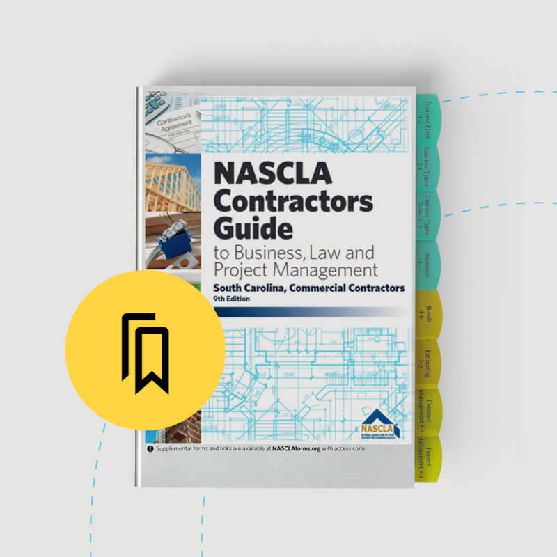 South Carolina Commercial Business Law Contractor Exam Tabbed and Highlighted Book